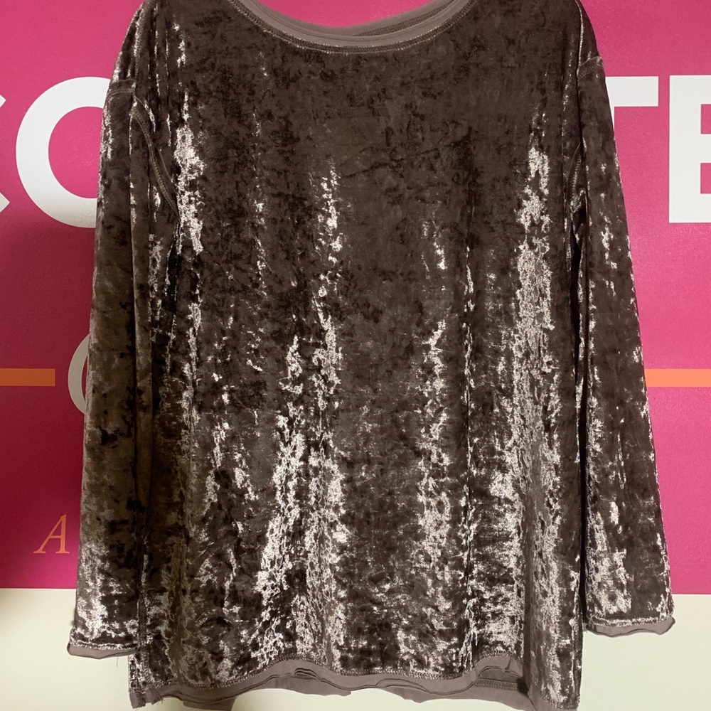 Velvet Champagne Top